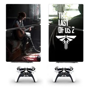 호환 The last of Us PS5 슬림 디스크 스킨 스티커 콘솔 컨트롤러용 보호대 데칼 커버 비닐, [02] 브라운, 1개