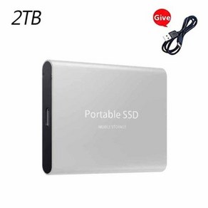 100% SSD 하드 디스크 노트북 컴퓨터 PC용 휴대용 전자 제품 1TB 2TB 500GB 128TB, 29 2TB Silve