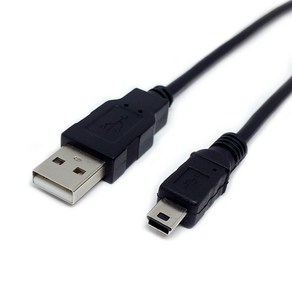 연승샵 USB2.0 미니 5핀 케이블 1M 1.5M 외장하드 블랙박스 케이블용, 1개