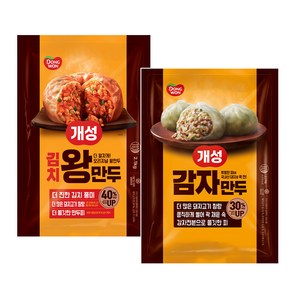 [동원] 개성 김치왕만두 2.1kg x1개+감자만두 2.2kg x1개, 1개