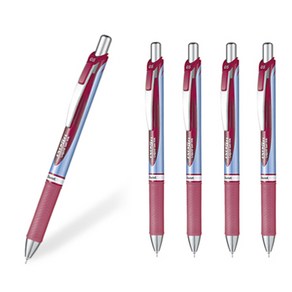 Pentel 에너겔 노크식 니들팁 볼펜 BLN75 0.5mm 블루 5개/레드 5개 세트, BLN75-B  0.5mm 레드 5개 세트