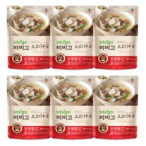 비비고 소고기무국, 500g, 6개