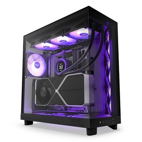 NZXT H6 Flow RGB 미들타워 케이스 Matte Black, 선택하세요