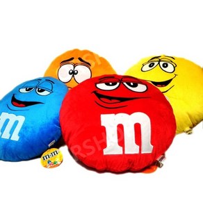 엠앤엠즈 쿠션 초콜릿 캐릭터 M&MS 42cm, 라운드 블루 (OTH-LA-MMCS)