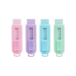 스테들러 지우개 슬라이딩 파스텔, 핑크+그린+블루+바이올렛, 1세트