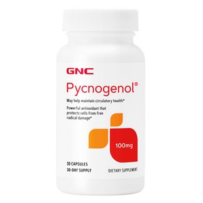 GNC PYCNOGENOL 피크노제놀 100mg 30정, One Colo_One Size, 1개