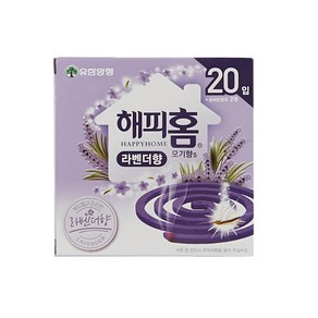 해피홈 모기향에스 라벤더향 20p, 260g, 1개