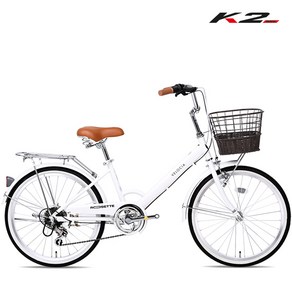 2025 케이투바이크 클래식 여성용 자전거 스와니 22인치 7단, 1개, 148cm, 스와니(로제떼) 22인치 화이트 미조립+소형공구