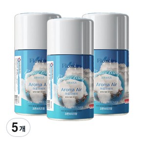 아로마에어 방향제 자동분사기 리필 캔 ( 코튼브리즈 향캔 ), 280ml, 5개