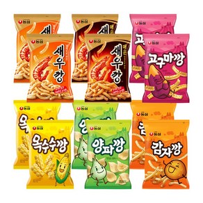 농심 봉지과자 6깡 ( 새우깡 90g+매운새우깡 90g+고구마깡 83g+감자깡 75g+양파깡 83g+옥수수깡 70g) 각 2개씩, 1세트, 70g