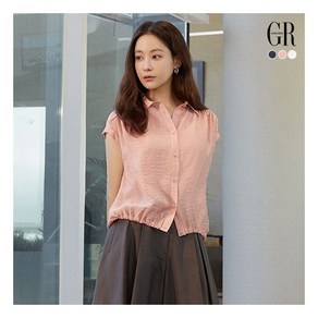 [조르쥬 레쉬] 25SS 인견 블렌디드 시스루 셔츠자켓 3종+슬리브리스 1종 607285, 77, 코랄핑크