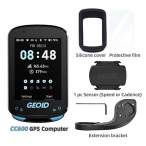 자전거 사이클 GPS Geoid 다채로운 컴퓨터 방수 무선 속도계 지지대 블루투스 개미 데이터 Mtb 주행 거리계 CC600, 1개, 2) CC600 CS600 1pcs