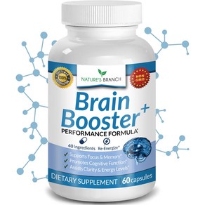 40-in-1 Brain Booster Supplement For Focus Memory 집중력 기억력 명확성 에너지를 위한 40-in-1 두뇌 강화 보조제 | 고급 비타민