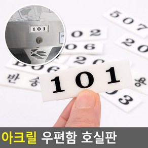 아크릴 우편함 호실판, 101