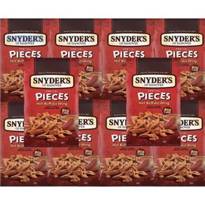 Snyder's Hot Buffalo Wing Pretzels - 2.25 Ounce Bags Snyder's 핫 버팔로 윙 프레즐 - 2.25온스 봉지 10봉지 세트 매운 스