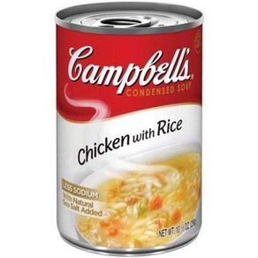 Campbell's Condensed Healty Request Chicken & Rice S Campbell's 농축 건강식품 요청 닭고기 & 쌀 수프 10.5온스 캔(6팩, 297g, 6개