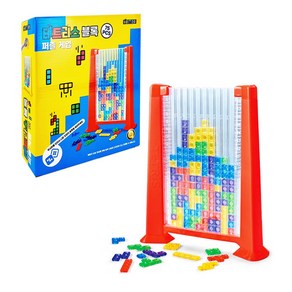 KC인증 테트리스 블록 퍼즐 보드게임 블럭 쌓기 장난감, 색상랜덤