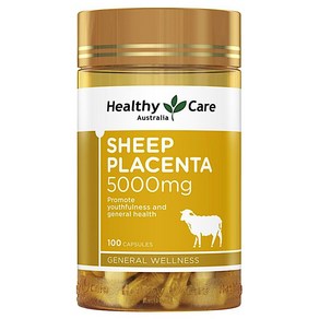 헬씨케어 양태반 플라센타 Healthy Cae Sheep Placenta 5000mg, 2개, 100정