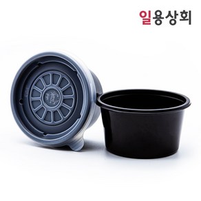 [ILYONG] 국용기 JH 95파이 소 200ml 100세트 검정, 100개, 1세트