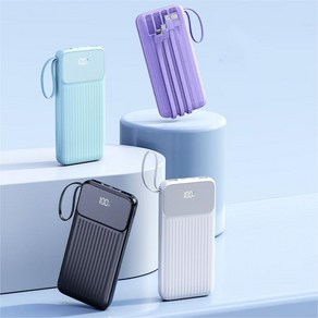 PYHO 대용량 고속충전 보조배터리 잔량표시 20000mAh 120W, 블랙