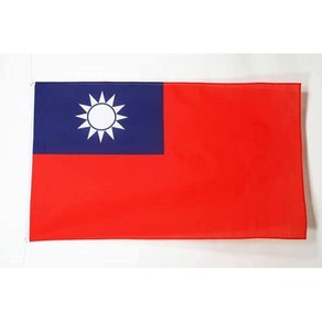 AZ FLAG - Taiwan Flag - 3x5 Ft - 100D Polyeste Ta AZ 플래그 - 대만 국기 - 3x5 Ft - 2개의 금속 고리가 있는 100D 폴리에스, Red, 1개