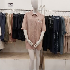 프로그램NC해운대점 파격할인 가볍고 시원한 롱셔츠 면 블라우스 P242B088