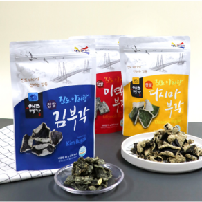 해초명가 김 미역 다시마 찹쌀부각, 김부각65g