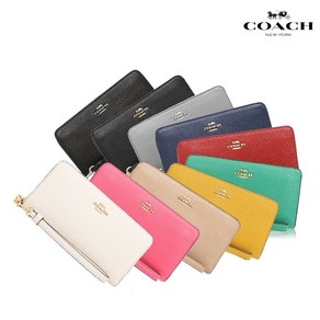 코치 롱 지퍼 라운드 페블 레더 장지갑 C4451 Long Zip Aound pebble leathe Wallet