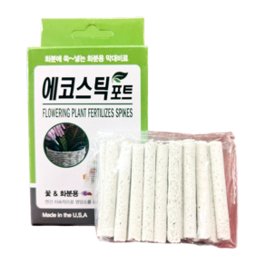 화분 막대비료 에코스틱포트 1.2g x 50개 식물 영양제 복합비료