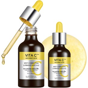 미샤 비타씨플러스 잡티씨 탄력앰플 20ml + 15ml, 1세트