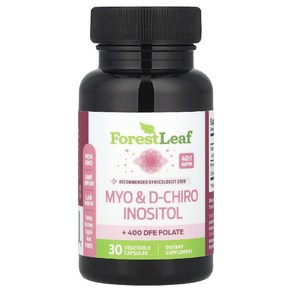 (6병) 포레스트리프 미오이노시톨 디치로 D-Chio 고함량 이노시톨 엽산 Inositol 30배지캡슐(2), 30정, 2개