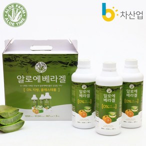 알로에팜 알로에타임 유기농 알로에겔 1050ml, 3개, 1.05L