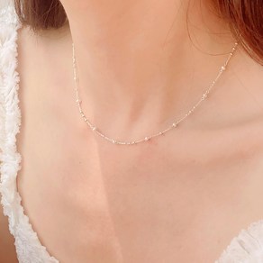 [16차재입고]고퀄 천연담수 진주목걸이 white peal necklace