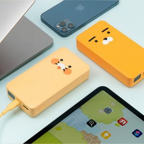 [카카오프렌즈] 사각 PD 고속 보조배터리 20000mAh(노트북 충전가능), 상세 설명 참조, 캐릭터:춘식이