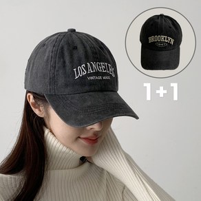 [1+1] 순이들 로스엔젤레스 빈티지 워싱 남녀공용 볼캡