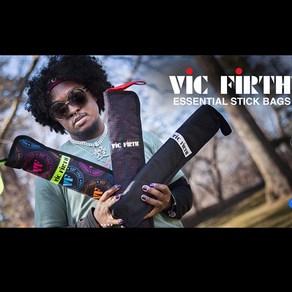 VIC FIRTH ESSENTIAL STICK BAGS 빅퍼스 정품 에센셜 스틱 가방, 1개, VXSB00101 (RED DOT)