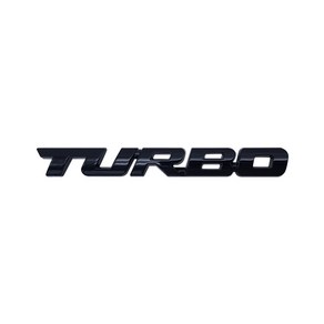 자동차 터보 엠블럼 스티커 / TURBO 뱃지, TURBO(소), 무광블랙