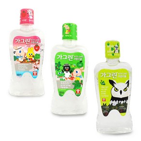 [MantaX] KIDS CARE 동아제약 어린이용 충치예방 가그린 380ml 딸기+사과+청포도맛 세트, 1개