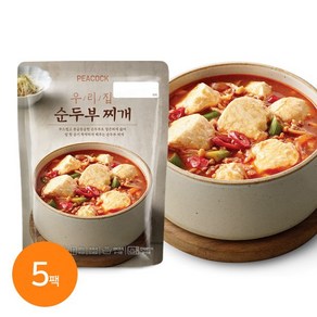 피코크 우리집 순두부찌개 500g 5팩 외 8종 부대찌개 미역국 육개장