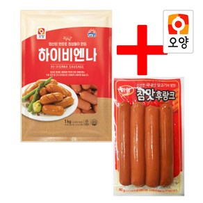 사조오양 하이 비엔나 1kg+참맛후랑크 80g