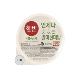 햇반 발아현미밥, 130g, 11개