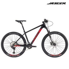 2023 예거 벤츄라8 27.5인치 XT 24단 카본 MTB 자전거, M(16), 블랙(레드), 1개