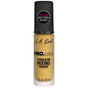 L.A. Gil PRO.colo Foundation Mixing Pigment Yellow GLM LA Gil PRO.colo 파운데이션 믹싱 피그먼트 옐로우 GLM71, 1 Fl Oz (1팩), 1개, A