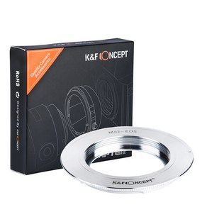 K & F 컨셉 렌즈 어댑터 캐논 EOS EF 카메라 M42 나사 마운트 렌즈 1DX 5DS 5D3 6D2 7D 700D 750D 760D, 1)Canon EF - M42-Mount, 1개