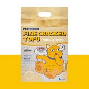 페스룸 파인 크랙 두부 고양이 모래 오리지널, 6개, 7L, 두부향
