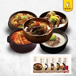 [원할머니] 푸짐한상 12팩세트(육개장4팩+설렁탕2팩+갈비탕2팩+된장찌개2팩+김치찌개2팩), 1개