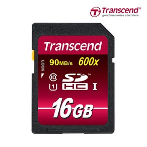 트랜센드 SDHC 16GB 600X UHS-I U1 SD메모리카드, 1개