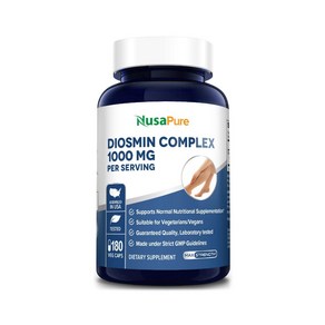 NusaPue 디오스민 1000mg 180베지캡슐, 180정, 1개