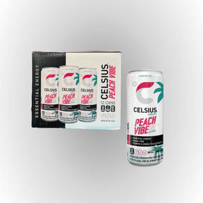 셀시어스 스파클링 피치바이브 제로 탄산음료 에너지드링크, 325ml, 12개