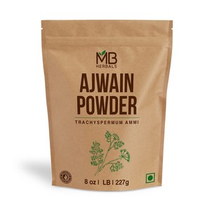 MB Hebals Ajwain Powde 8 oz (227 Gam / 0.5 LB) MB Hebals Ajwain 분말 8 온스 (227 그램 / 0.5 LB)  아주완, 1개, 226g